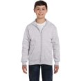 thumbnail image 2 of Hanes Comfortblend EcoSmart Kids` Full-Zip Hoodie Sweatshirt, M, Ash, 2 of 6