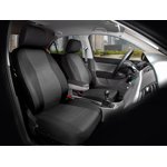 AUTO DRIVE Jacquard 2PCS Low Back Front Seat Cover Black