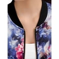 thumbnail image 4 of INSPIRE CHIC Blouson Bomber pour Femme Coupe Ajustée Léger à Fermeture Éclair Bleu TG, 4 of 8