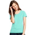 thumbnail image 2 of Hanes Womens X-Temp V-Neck T-Shirt, M, Clean Mint, 2 of 3