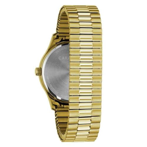 Caravelle Mens Gold-Tone Quartz Watch