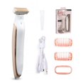 thumbnail image 1 of CNKOO Tondeuse et Rasoir pour le Corps Impeccable Rechargeable Bikini pour Femmes Blanc/or Rose, 1 of 8