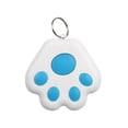 thumbnail image 1 of Paw Shape Bluetooth 5.0 Pet Tracker & Key Finder - Mini Anti-Loss GPS Locator for Dogs Cats, Wallets & Items (0.65-3.5 Mile Range) Blue, 1 of 1