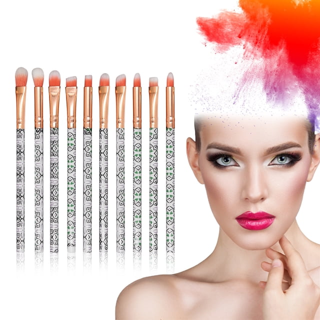 Weiqiqre Sale 10PC Portable makeup brush set, brush, eye shadow brush set