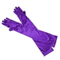 thumbnail image 1 of Womens Satin Long Gloves Opera Wedding Bridal Evening Party Prom Gloves PP, 1 of 1