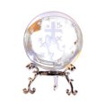 thumbnail image 2 of weibbin Engraved Decorative Crystal Sphere Decorative Quartz Glass Ball, Model Astronomy Sphere, Paperweight Crystal Display Sculpture Home Decor Crafts for Kids Friends, 2 of 6