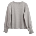 thumbnail image 1 of Chemises d'Automne Funicet pour Enfants, Modèle de Printemps et d'Automne pour Enfants, Modèles de Couleur Unie, Chandail de Base, Personnalité Ondulée, Blouse à Manches Longues pour Filles à Col Rond, 1 of 3
