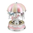 thumbnail image 1 of IROINID Kids Girls LED Carousel Light Music Box Xmas Birthday Gift Musical Toy, 1 of 2