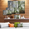thumbnail image 2 of Designart - Vert Matin dans la Forêt Panorama - Paysage Toile Art Print, 2 of 2
