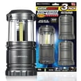 thumbnail image 4 of Bell + Howell TacLight Black 3 Pack Portable Survival Lanterns Emergency Light Collapsible 300 Lumen COB LED Easy Care, 4 of 6