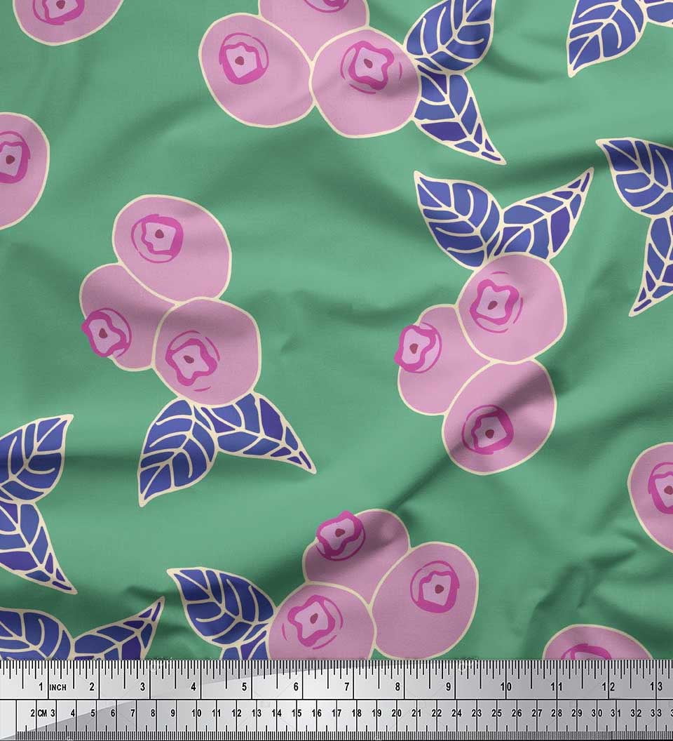 Soimoi Blue Velvet Fabric Triangle Art Geometric Fabric Prints By Yard 58 Inch Wide