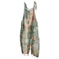 thumbnail image 1 of yoeyez Rompers for Women Summer,Ladies Print Summer Plus Size Long Jumpsuits Sleeveless Adjustable Straps Backless Overalls Jumpsuits With Pockets Green,M, 1 of 6