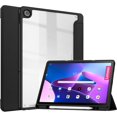 thumbnail image 1 of KOMI Tablet PC Case Case Compatible with Lenovo Tab M10 Plus (Gen 3 2022) 10.6"Tablet Case, TPU Slim Cover Auto Wake/Sleep Smart Case with Clear Transparent Back Shell Back tablet protection Black, 1 of 5