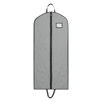 Mainstays Sac à vêtements pour le voyage et le rangement, respirant, avec fermeture éclair, poignées de transport pour pliage pour costumes robes manteaux, gris
