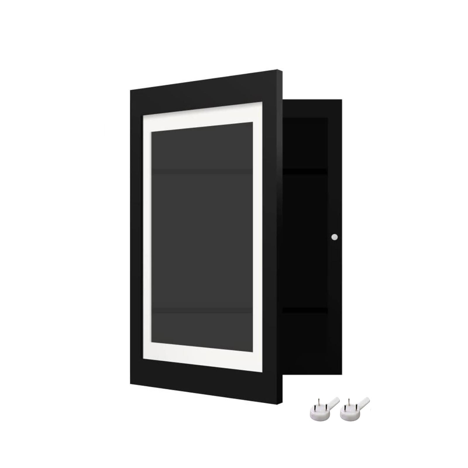 kids Art Frames Front Opening, Changeable Art Frame Picture Display kids Artwork black