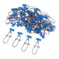 thumbnail image 2 of 50Pcs Fishing Line Sinker Slider High-strength Sinker Slide Snap Connectors Head + Snap, 2 of 8