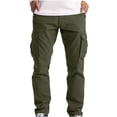 thumbnail image 1 of cllios Mens Cargo Pants Big and Tall Multi Pockets Pants Work Work Pants Summer Workwear Cargo Pants, 1 of 4
