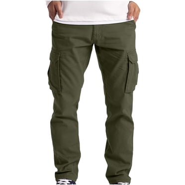 Work Cargo Pants Men'S Cargo Trousers Work Wear Combat Safety Cargo 6 Pocket Full Pants