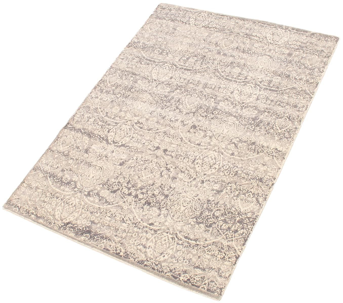 ECARPETGALLERY 5'2" x 7'6" Transitional Galleria Hand-knotted Area Rug for Living Room, Dining Room and Bedroom in Ivory