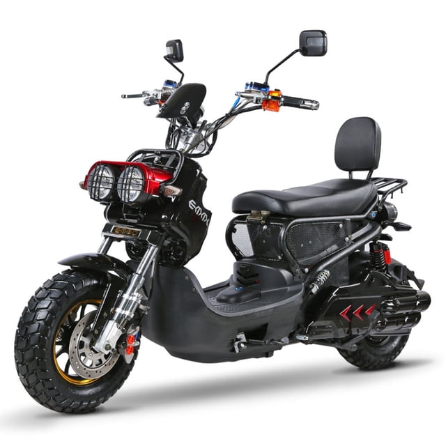 EMMO Monster eBike - Electric Moped Scooter - 84V - 75km Range - QS Motor - Red - Removable Battery