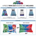 thumbnail image 3 of Franco Ensemble de Literie pour Enfants, Couette Ultra Douce et Ensemble de Draps, 4 Pcs Format Simple, Masques de Pyjama, 3 of 4