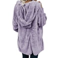 thumbnail image 4 of Fiogavroetic Women's Oversized Open Front Hooded Draped Pockets Cardigan Coat, 4 of 6