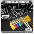 thumbnail image 2 of SNNROO Plier Organizer Rack with Nonslip Rubber Base 10 Slots Plier Rack Space Saving Plier Organizer Plastic Pliers Cutters Organizer Rack for Tool Box Drawer, 2 of 11