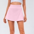 thumbnail image 2 of Mrat Jupe Queue de Poisson pour Femme Faux Deux Pièces Course Décontractée Été Exercice Cyclisme Shorts Yoga Jupe Plissée Jupe de Tennis Jupe Bouffante S-121 Violet TG, 2 of 5