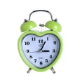 thumbnail image 1 of QualitChoice Réveil Cloche Cœur 3 Pouces Veilleuse Réveil Table Horloges Numériques Enfants Filles Chambre Dortoir Bureau à Domicile Vert 1ensemble, 1 of 6