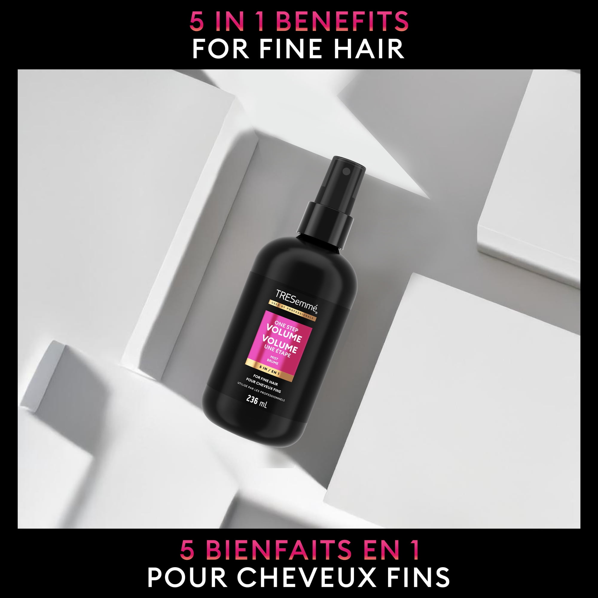 TRESemmé Brume Volume Une Étape 5-en-1 pour Cheveux Fins, 236 ml