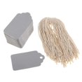 thumbnail image 1 of yuksok 2X 100pcs Christmas Gift Tag Wedding Kraft Paper Gift Lable Price Tags Grey, 1 of 9