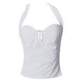 thumbnail image 4 of A Fashionable And Sexy Backless Navel Lace Up Solid Color Top For Ladies, 4 of 6