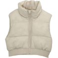thumbnail image 1 of ORUYROP Gilet Court d'Hiver pour Femmes, Léger, Sans Manches, Chaud, Rembourré, 1 of 6