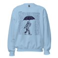 thumbnail image 2 of Bigfoot with Umbrella in Rain - Unisex Sweatshirt, 2 of 4
