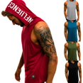 thumbnail image 2 of Mens Slim Fit Sleeveless T-Shirts Hooded Vest, 2 of 3