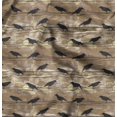 thumbnail image 1 of Soimoi Brown Poly Georgette Fabric Crow Bird Decor Fabric Printed BTY 42 Inch Wide, 1 of 6