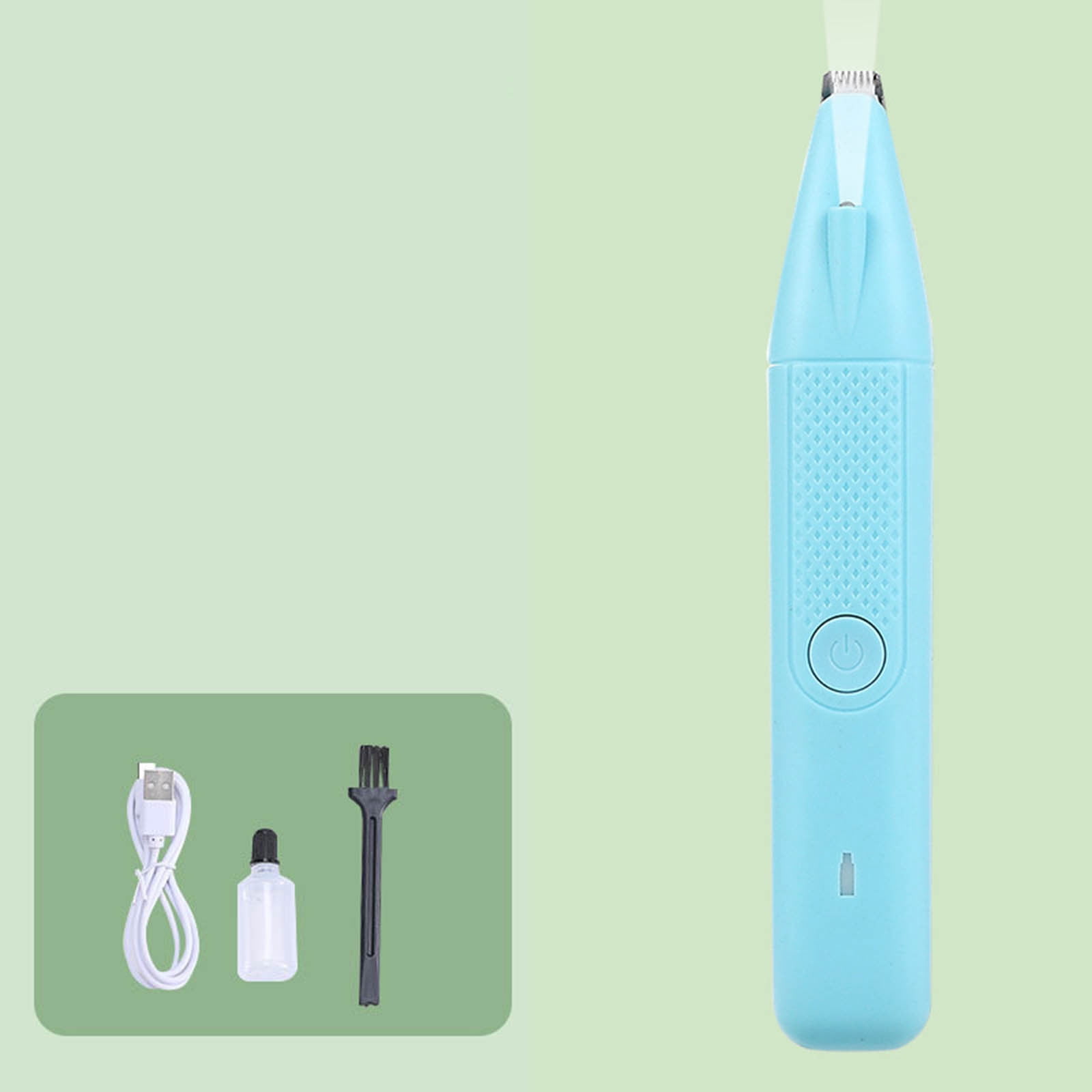 BAOPAI Tondeuse Silencieuse pour Toilettage d'Animaux, Rasoir Sécuritaire pour Poils de Pieds avec Coupeur à Angle R pour Chiens et Chats, Poils Longs