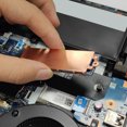 thumbnail image 2 of Copper M.2 SSD Heat Sink Radiator with Silicone Thermal Pad M.2 SSD Hard Disk Cooling Heatsink For NVME M2 NGFF 2280 PCIe SSD 1 Side, 2 of 6