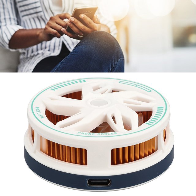 Phone Radiator Cooling Fan, Phone Cooler Quiet for Gaming Black,White