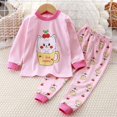 thumbnail image 2 of Pisexur Tenue d'Automne pour Bébé Fille Garçon, Ensemble de Pyjama pour Tout-Petits Garçons Filles, Mode Décontractée, Floral, Col Rond, Manches Longues, Chandail à Enfiler et Pantalon, Tenue de Nuit, Ensemble 2 Pcs pour Enfants, 3 Mois à 6 Ans, 2 of 3