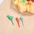 thumbnail image 3 of Fruit Fork Plastic Lunch Box Decoration Pick Cake Snack Fruit Pick Platter Fruit Fork Set Lunch Box Decoration, 3 of 9