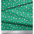 thumbnail image 2 of Soimoi Poly Georgette Fabric White Heart Print Fabric by The Yard 42 Inch Wide, 2 of 5