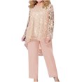 thumbnail image 1 of Womens Plus Size Pants Womens Plus Size Evening Dress Lace Embroidery Temperament Fit Pantstwo Piece Set Plus Size Dress Pants Plus Size Womens Pants Womens Plus Size Dress Pants, 1 of 7