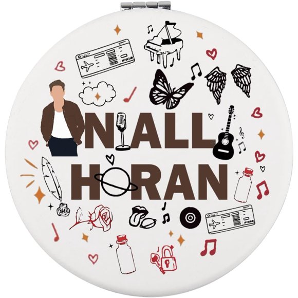UJIMS Singer Makeup Mirror Boy Group Member Gift Singer Lover Fans Gifts Singer Merch for Friend Singer Themed Gift (Niall HORANmirror)