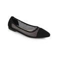 thumbnail image 1 of BLISSFUL STEP Chaussures Plates en Maille à Enfiler à Bout Pointu pour Femmes Noir 9, 1 of 8
