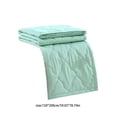 thumbnail image 2 of Matoen12 Solid Color Flannel Blankets for All Season, Polyester Soft Throw Blanket Lightweight Air Conditioning Quilt for Nap Sleep, Modern Style Home Decor Ideal for Gift, 60"x79", 1PC, Mint Green, 2 of 7