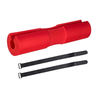 jinwen Barbell Pad Shoulder Support Glute Bridge Pad for Hip Thrusts Lunges Workout Red