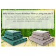 thumbnail image 4 of Waterproof Pet Pad And Bed Mat For Dog Natural Bamboo Fiber Premium Reusable Washable Leak Proof Pee Pads， Soft Absorbent Protection Potty Mats, 4 of 13