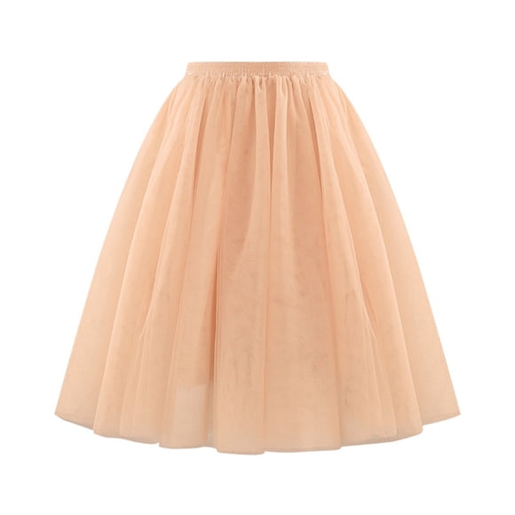 2025 Waist Pleated Mesh Rip Skirt Soft Drape Mid Tennis Skirts Length Skirt Large Size Maternity Skirt A Line Skirt