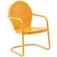 thumbnail image 3 of Crosley Furniture Griffith 3 Piece Metal Patio Conversation Set in Tangerine, 3 of 6